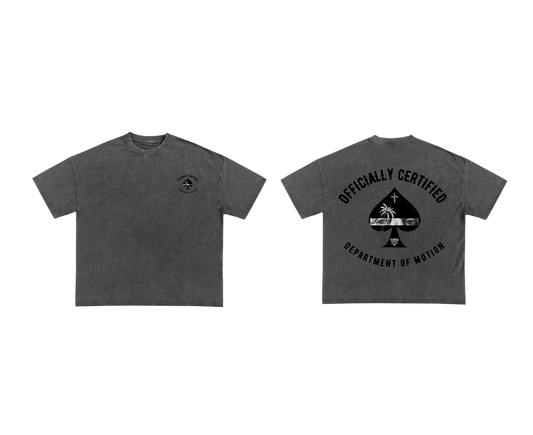 Officially Certified Grey Washed T-Shirt